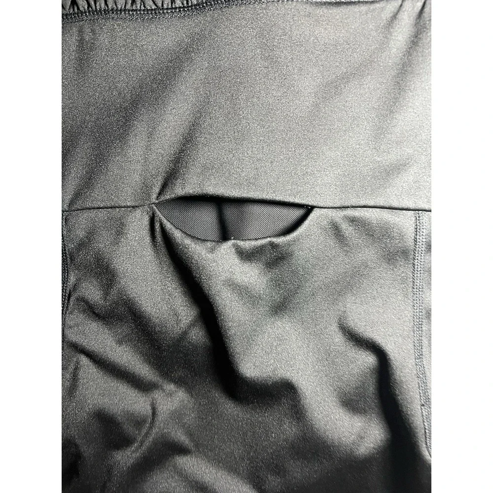 Women's Black Athletic Pickleball Tennis Dress Large Built In‎ Shorts Athletic
